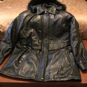 Women Winter Leather Jacket